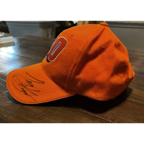 Tony Stewart Autographed Hat Cap Orange #20 Racing Nascar - Picture 2 of 7